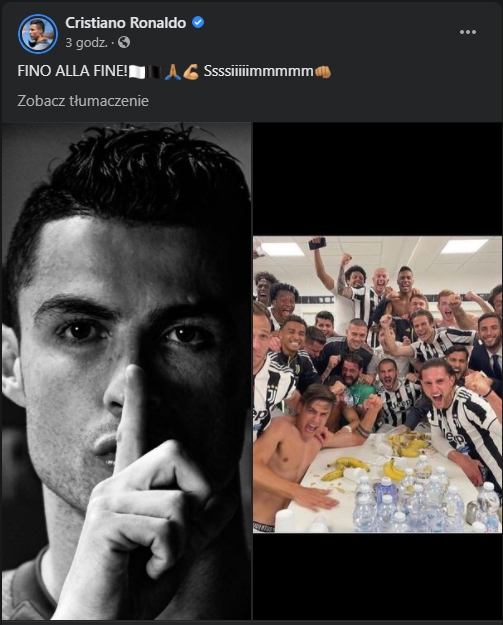 WPIS Cristiano Ronaldo po awansie do LM!